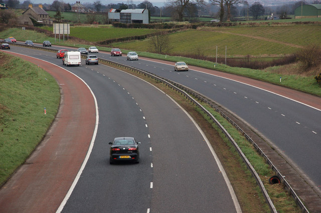 File:The M1 at Hillhall near Lisburn - geograph.org.uk - 360438.jpg