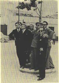 Left to right: Leonardo Pandolfo, Cesare Manzella, Luigi e Masi Impastato, Sarino and Gaetano Badalamenti.