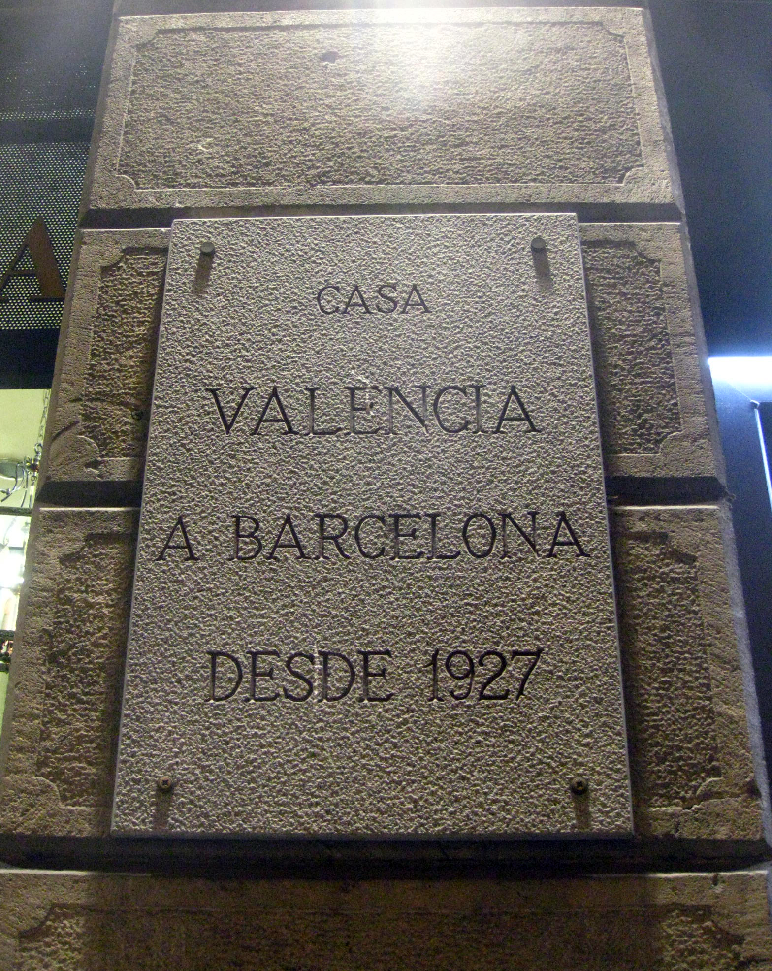 Casa valència a barcelona
