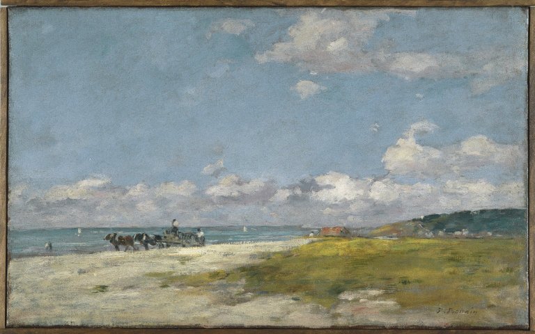 File:Brooklyn Museum - The Beach at Trouville (Trouville, La Plage) - Eugène Louis Boudin - overall.jpg
