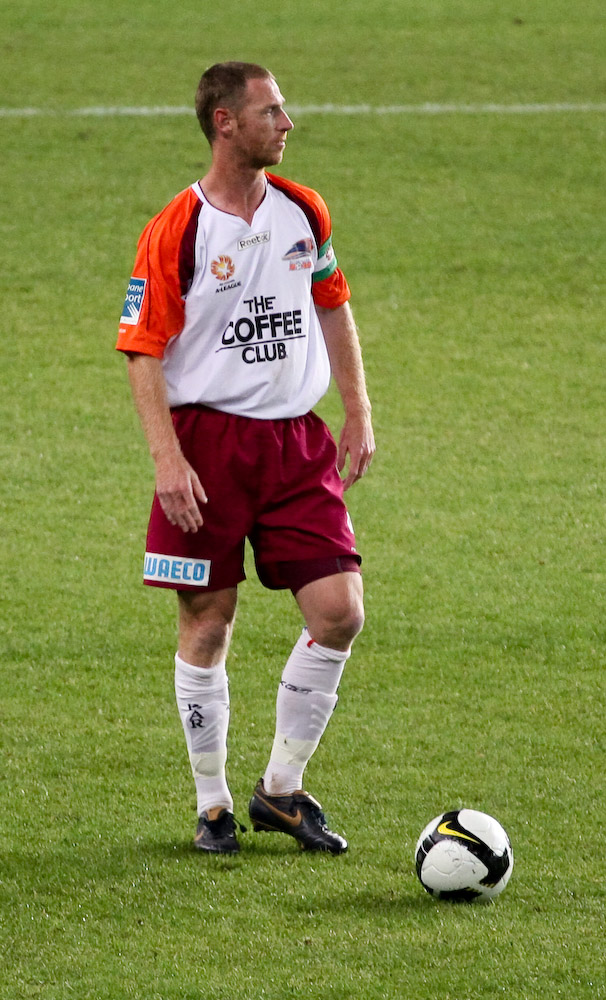 Moore in 2008 playing for [[Queensland Roar]]