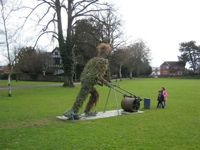 File:Cricket field sculpture - geograph.org.uk - 1333588.jpg