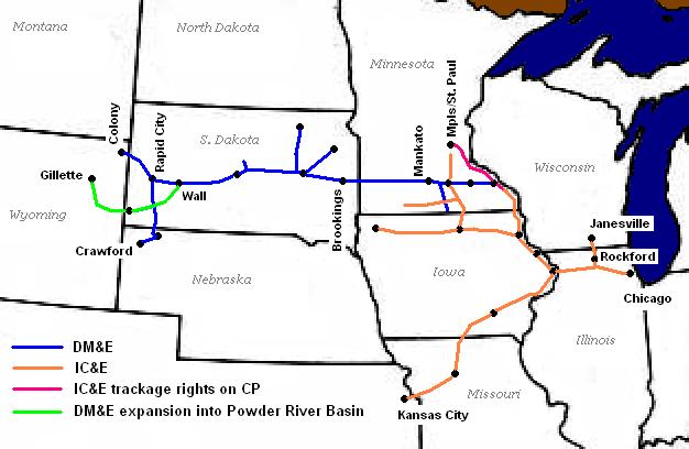 Maps of Minnesota and Iowa, St. Paul, Minnesota, and Milwaukee