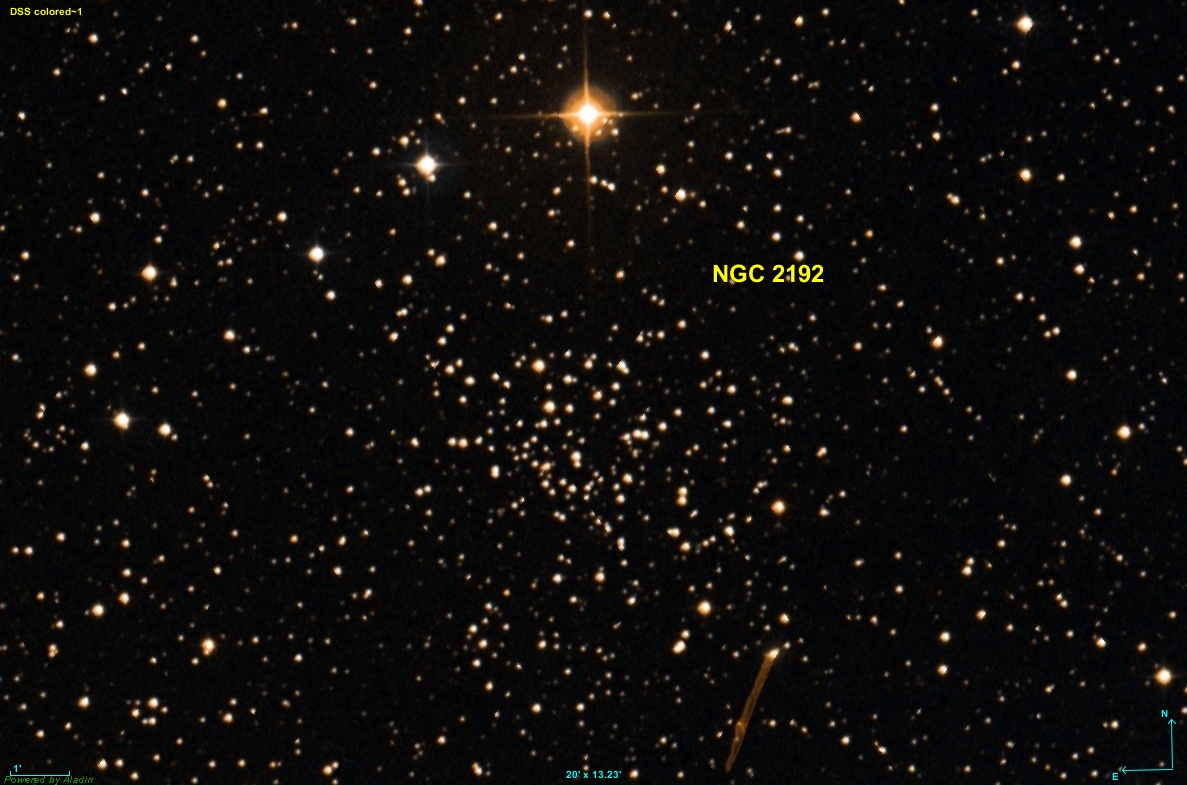 L'amas ouvert NGC 2192