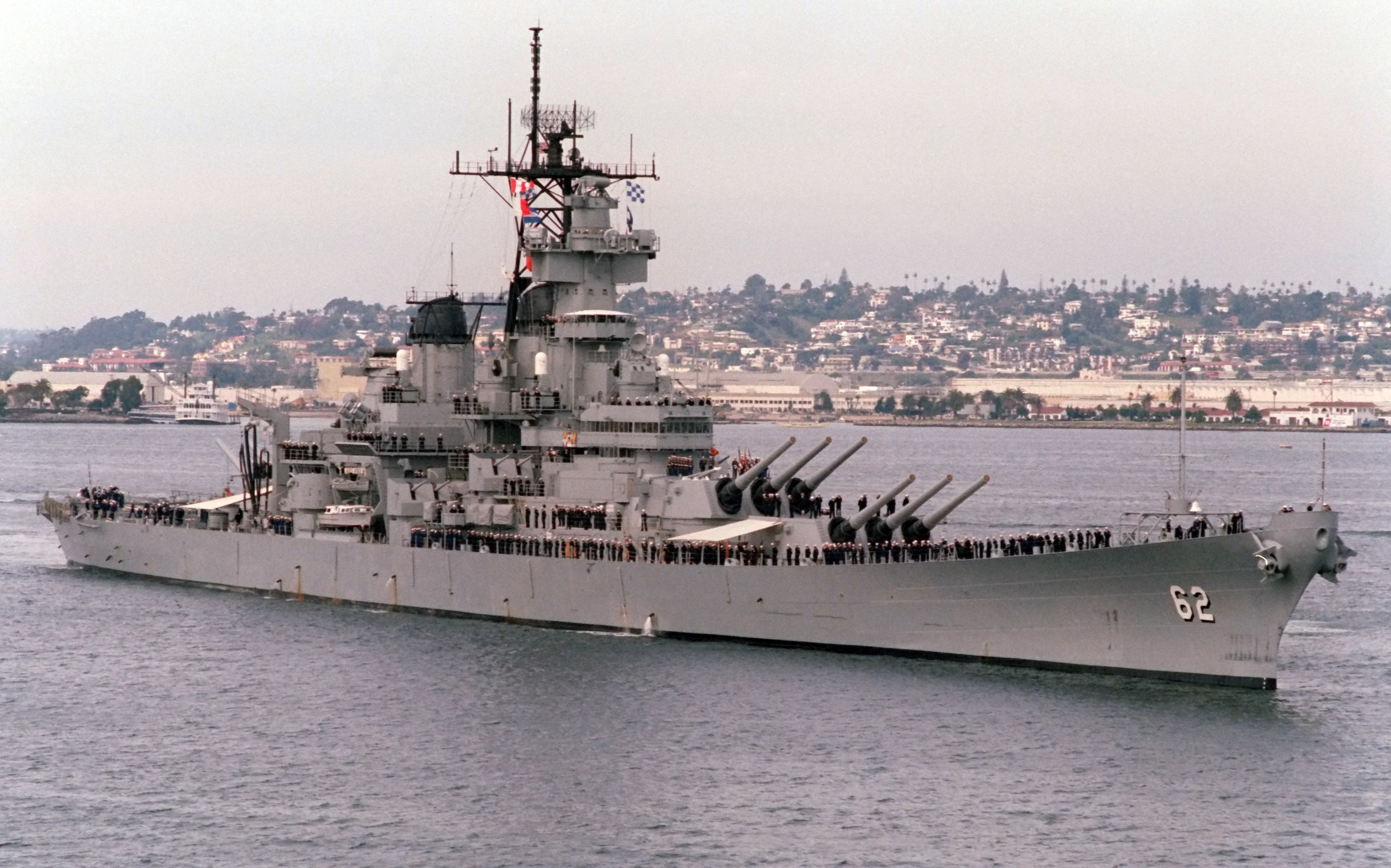 Sarabo árabe Comparación Guijarro USS New Jersey (BB-62) - Wikipedia, la enciclopedia libre