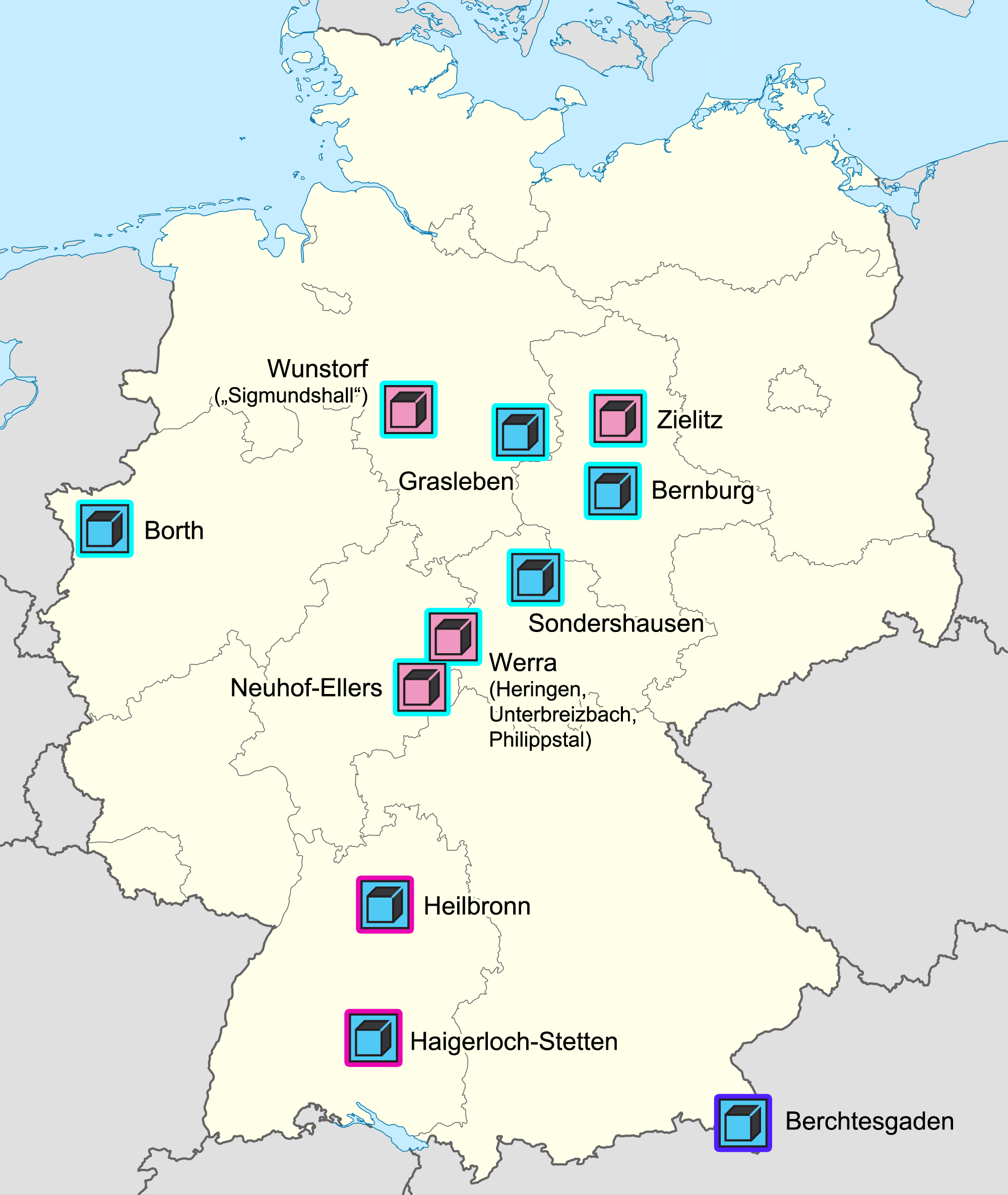 salzlagerstätten in deutschland karte Salzgewinnung Wikipedia salzlagerstätten in deutschland karte