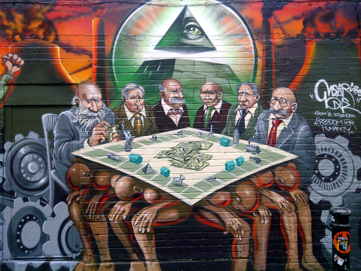 "The New World Order is the Enemy of Humanity" artwork on Hanbury Street.jpg