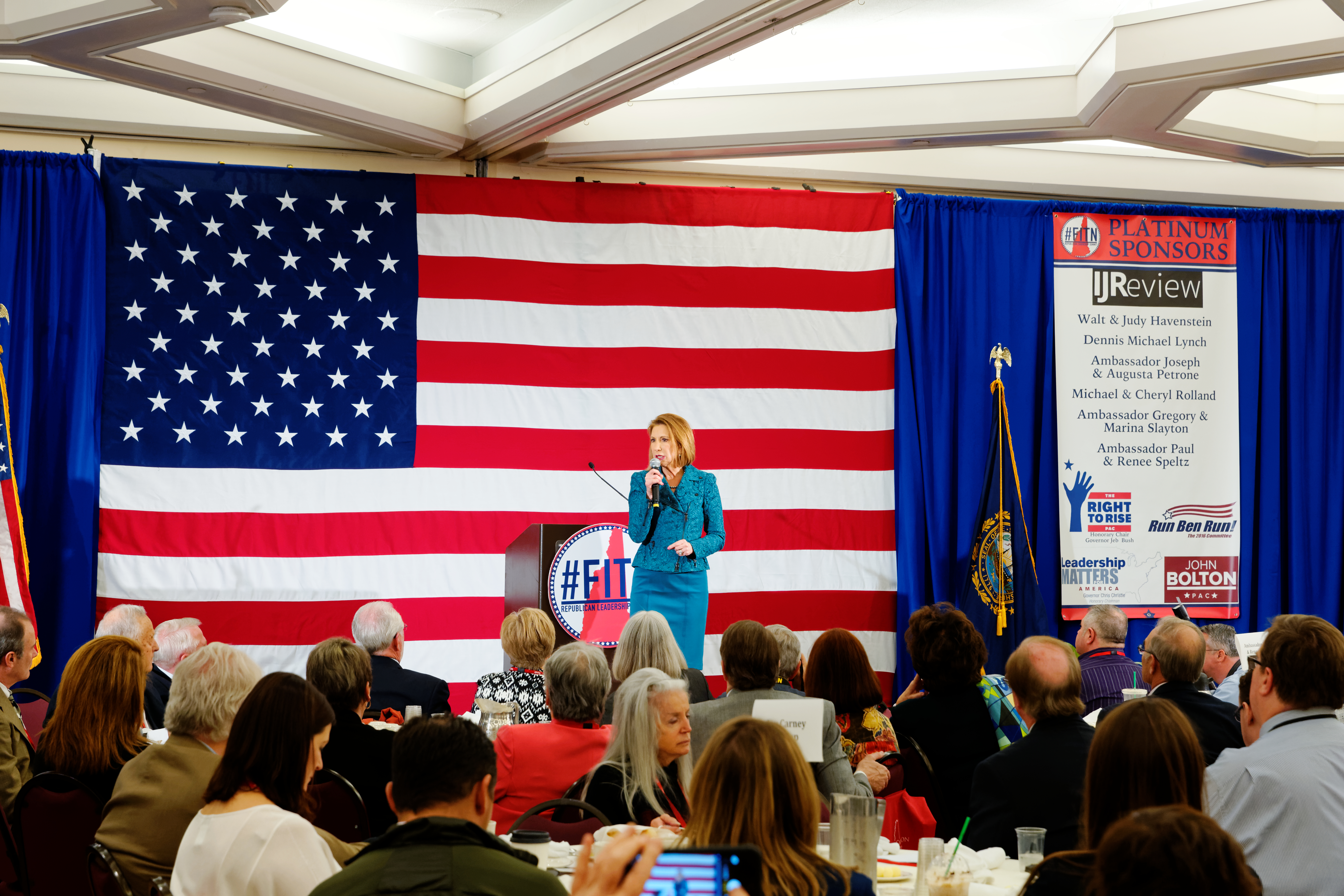 Carly Fiorina at -FITN in Nashua, New Hampshire (17204766611).jpg FITN First In Nation Republican Leadership Summit, Nashua, New Hampshire