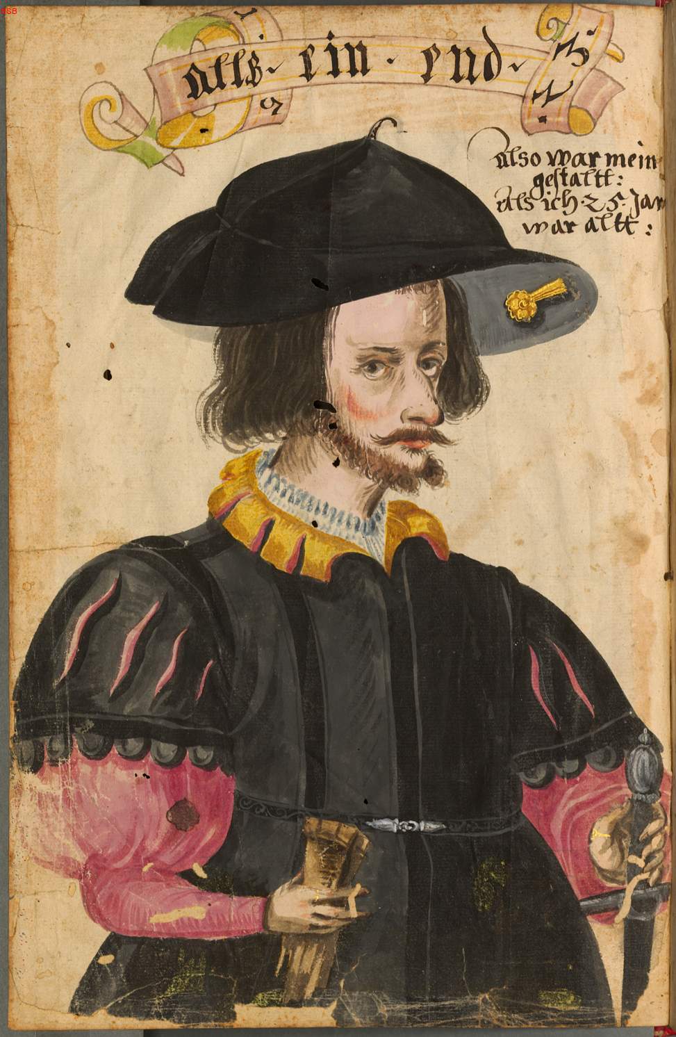 Autorretrato de Christoph Weiditz, enero de 1523.