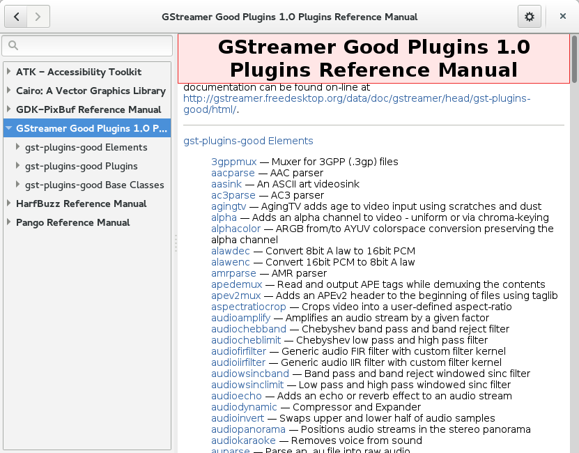 Gstreamer plugins