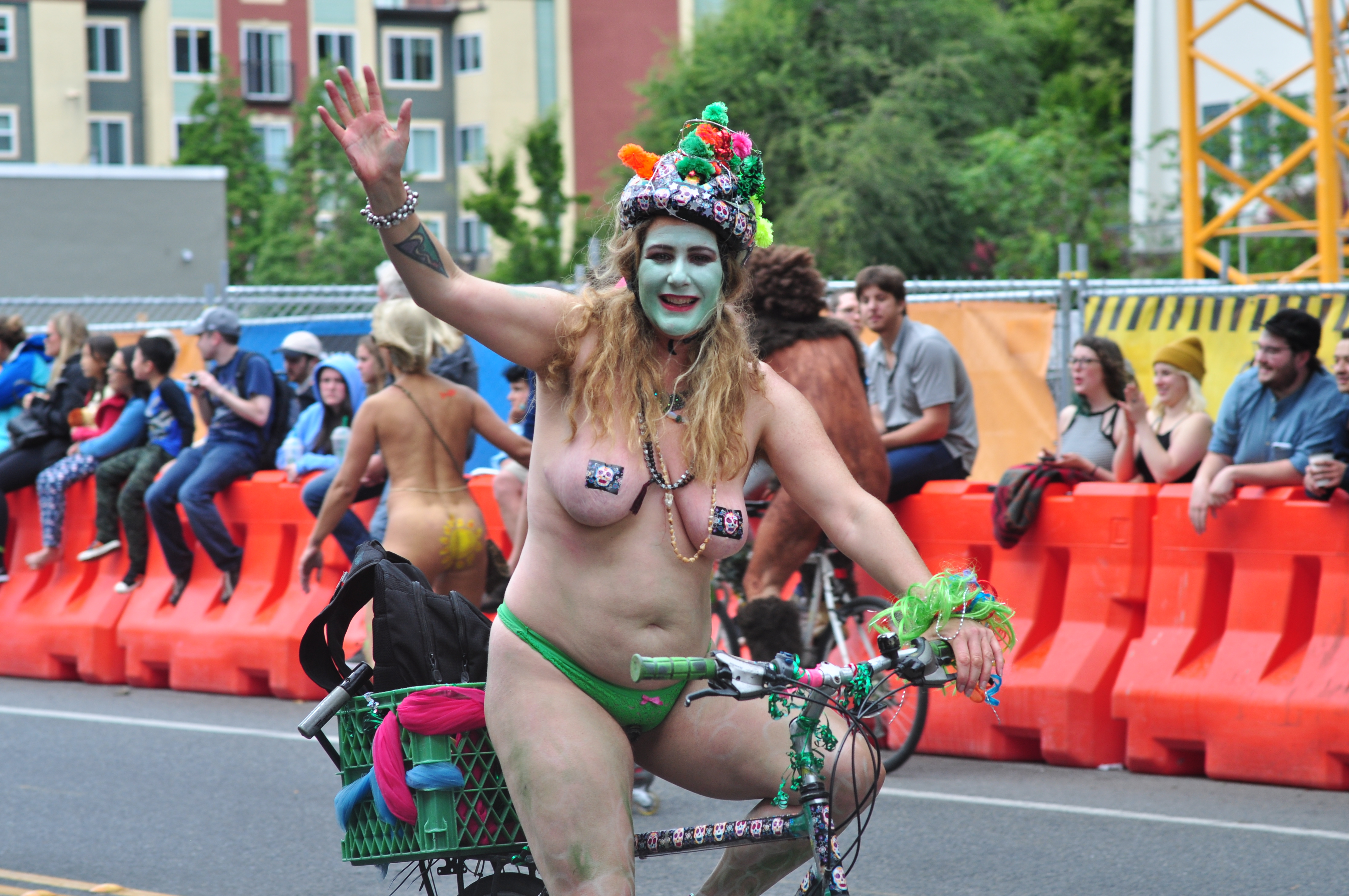 2016 seattle solstice festival parade, naked bike ride, ho