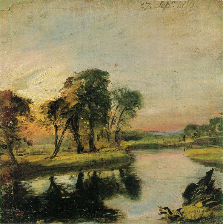 John Constable View On The Stour Famous Painter Classic Painting Print A3 A4 