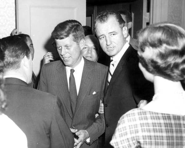 File:John F. Kennedy and Florida Senator George Smathers in Washington, D.C. (10999006466).jpg