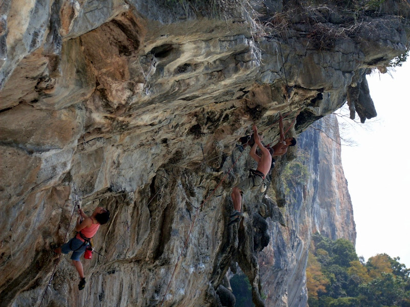 Rock climbing in Krabi