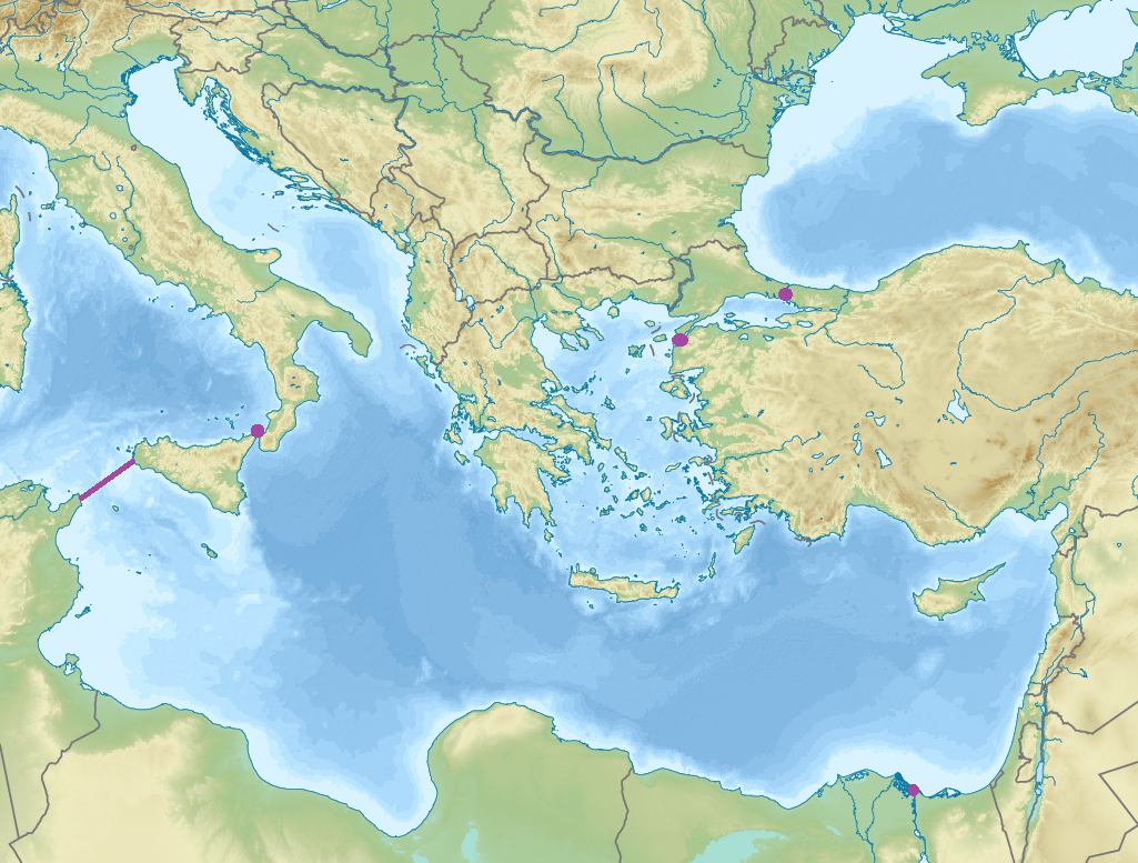 Пролив между красным морем и средиземным