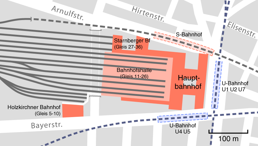 karte münchen hauptbahnhof Datei Munchen Hauptbahnhof Lageplan Png Wikipedia karte münchen hauptbahnhof