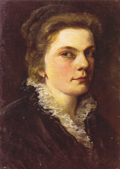 Marie Egner Selbstporträt 1878