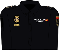 Parte anterior del uniforme