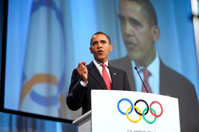 File:President Barack Obama speaking in Copenhagen to Olympics Committee 10-02-09.jpg