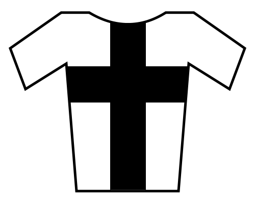 File:Soccer Jersey White-Black (cross).png