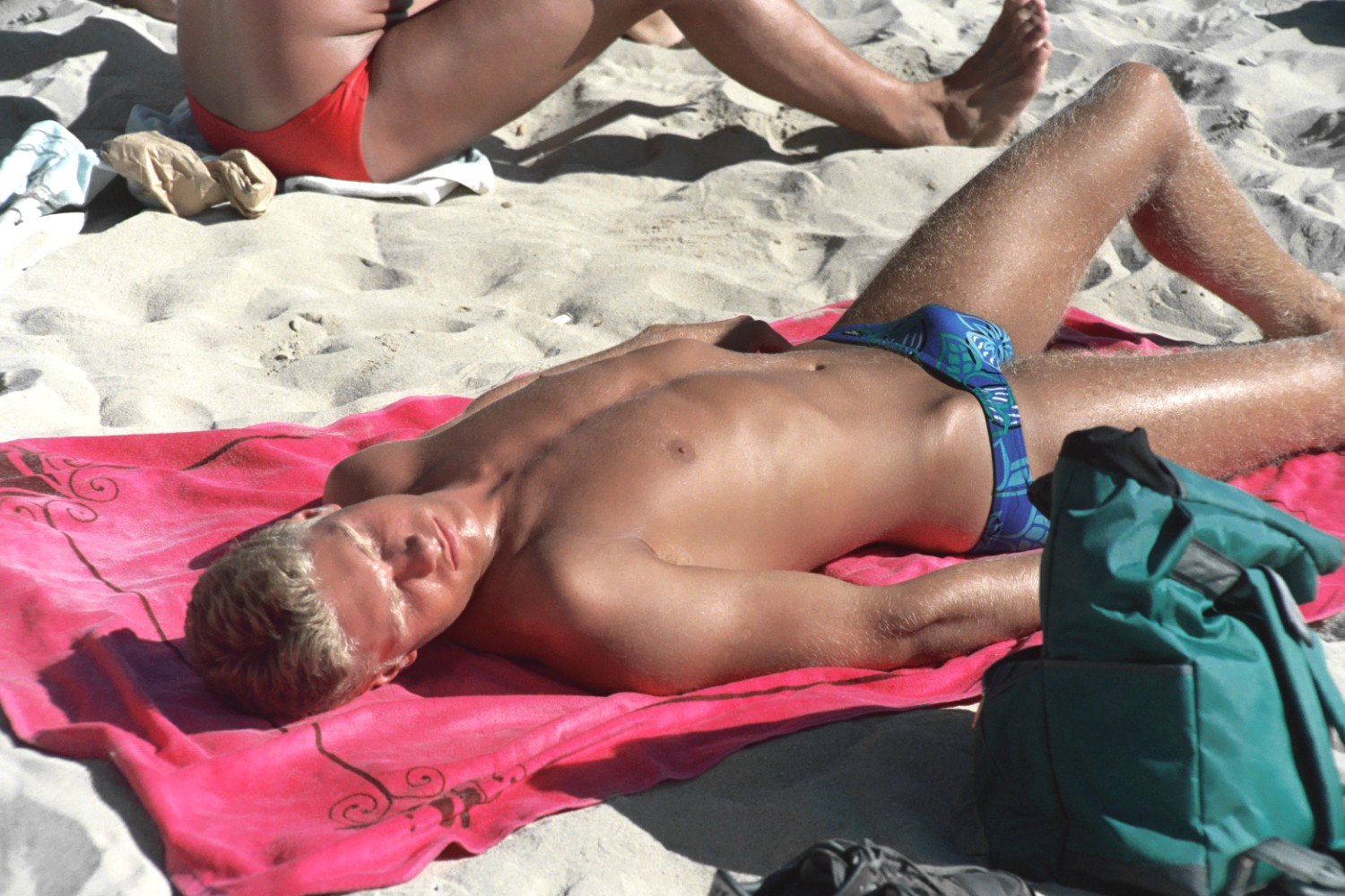 People on Waikiki Beach.