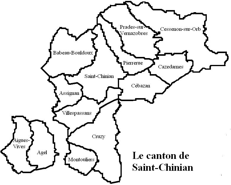 El cantó de Saint-Chinian