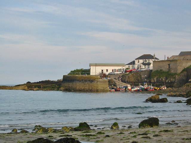 Coverack Harbour from the beach - geograph.org.uk - 654574