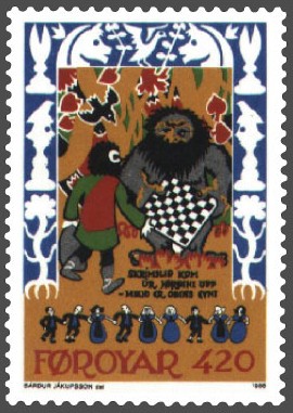 File:Faroe stamp 125 skrimsla - the farmer meets skrimsla.jpg