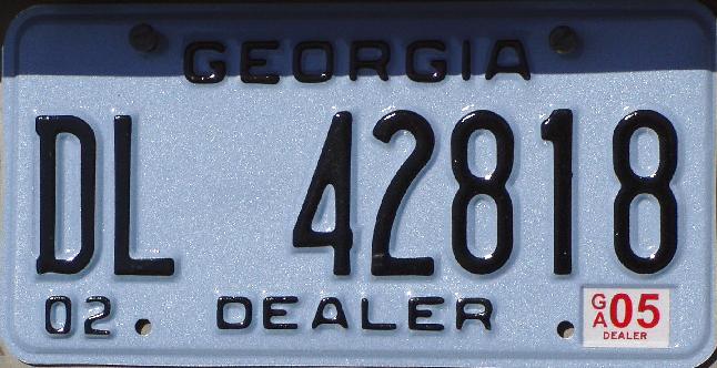 File:Georgia Dealer License Plate 2005.jpg