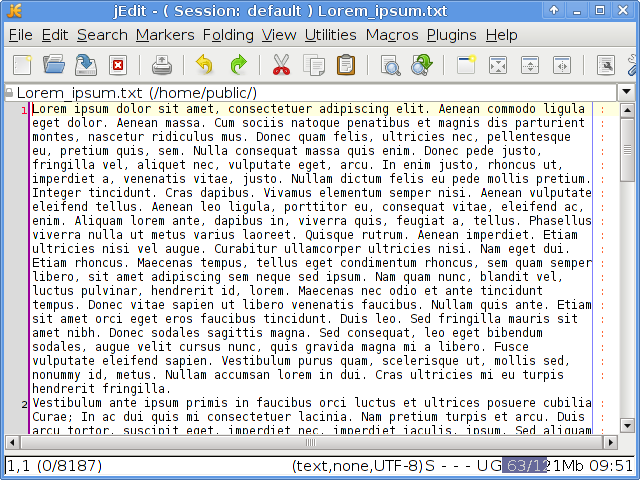 File:JEdit 4.3.2, GTK, Lorem ipsum.txt 640x480 EN.png