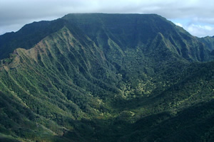 Da Kaʻala mid Gipfeplatoo