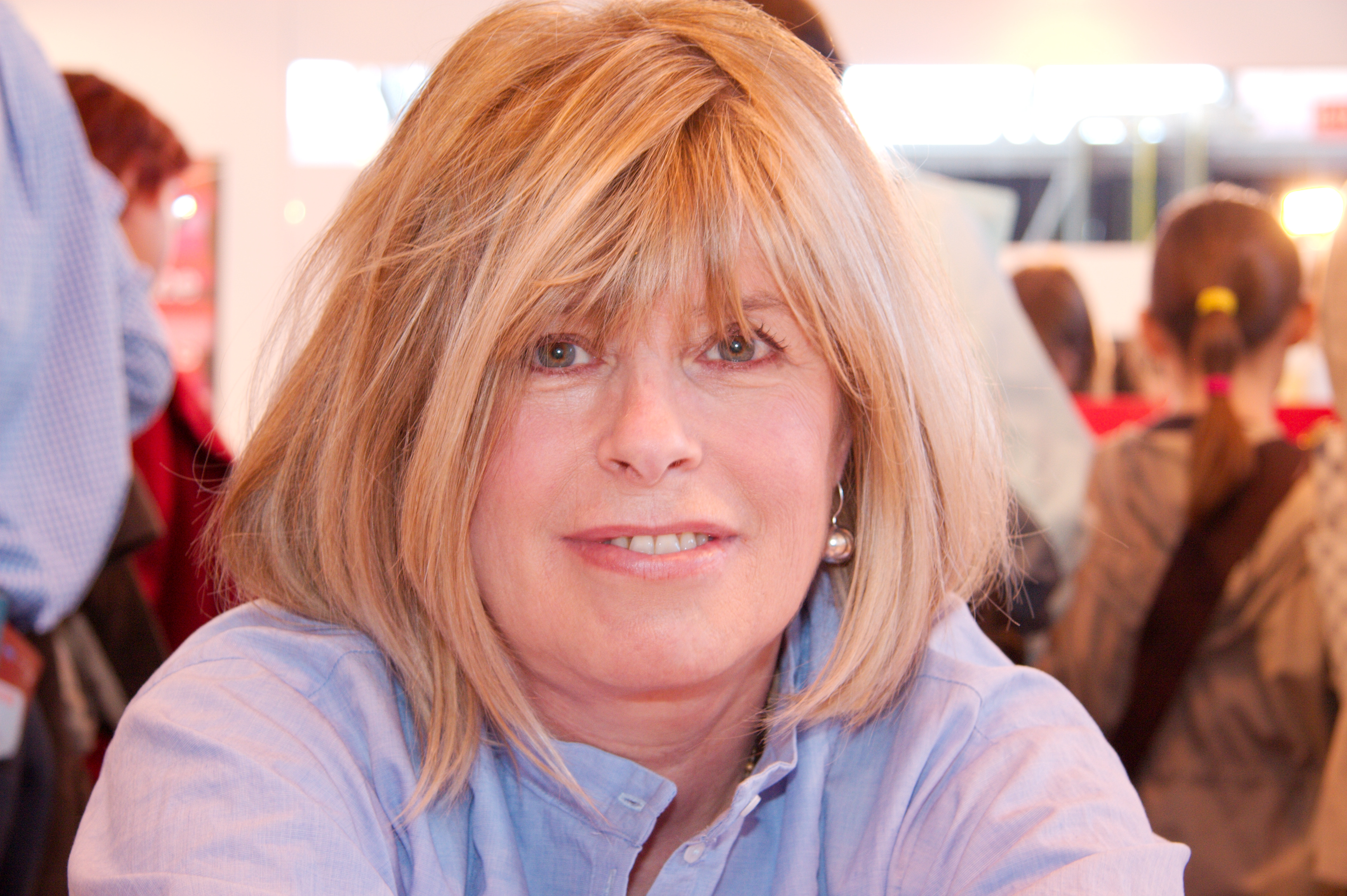 Katherine Pancol at a book fair in Paris, France, in March 2009