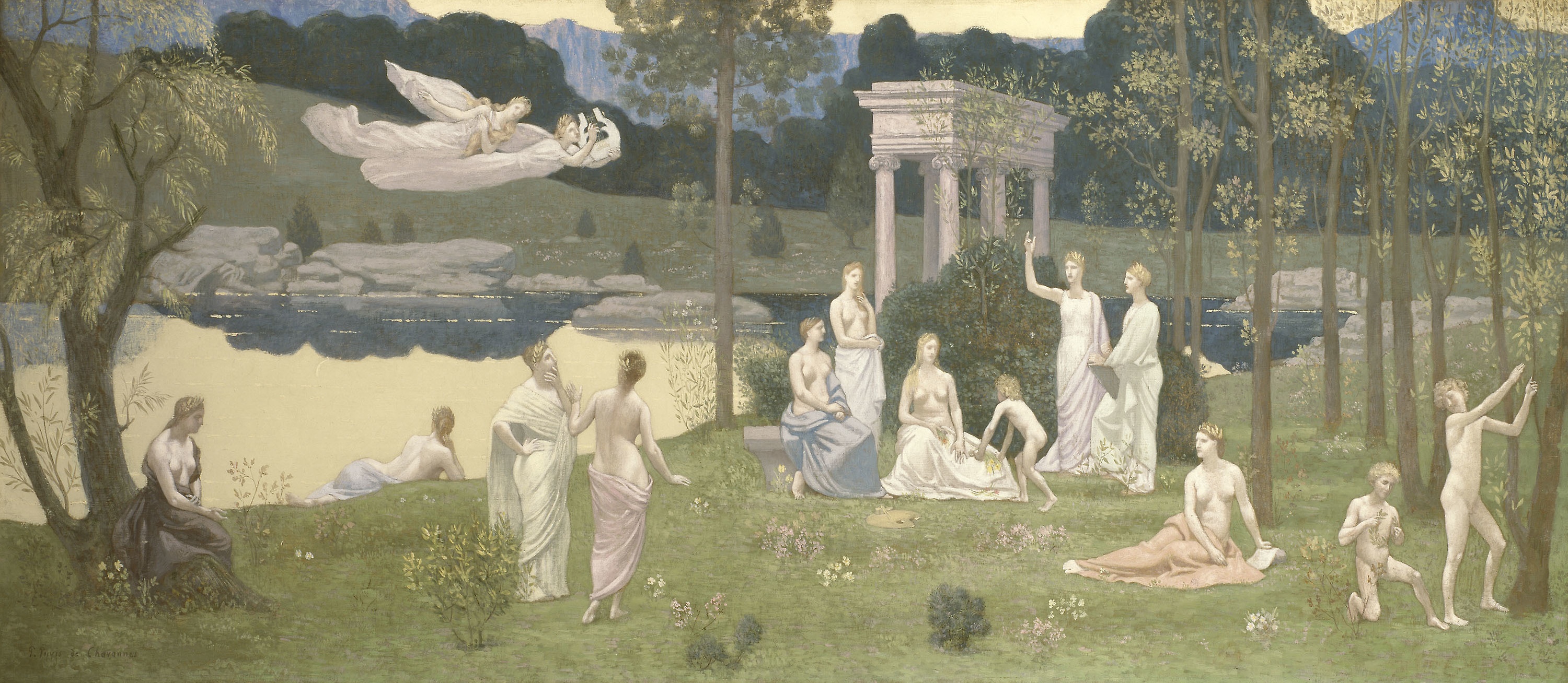 Pierre Puvis de Chavannes - The Sacred Grove, Beloved of the Arts and the Muses - 1922.445 - Art Institute of Chicago.jpg