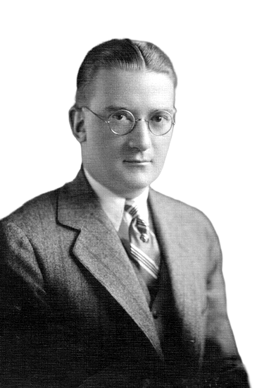 Walter Francis O'Malley (1903-1979) in 1926 with background removed