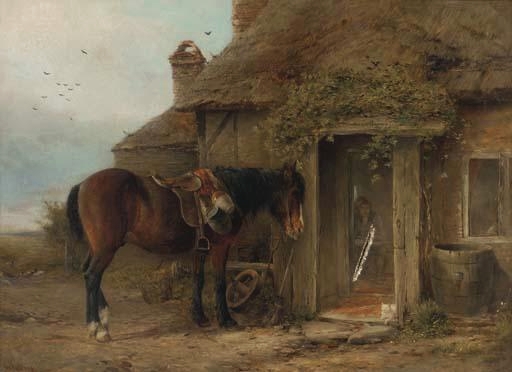 File:William W. Gosling - A pony before a cottage.jpg