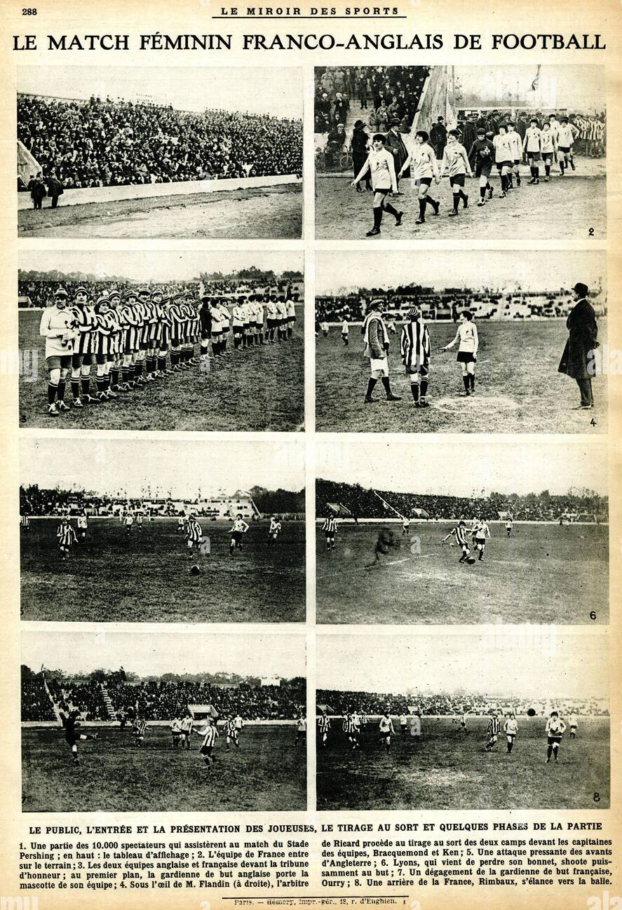 FileWomens International Football match, France v England, November 1920.png