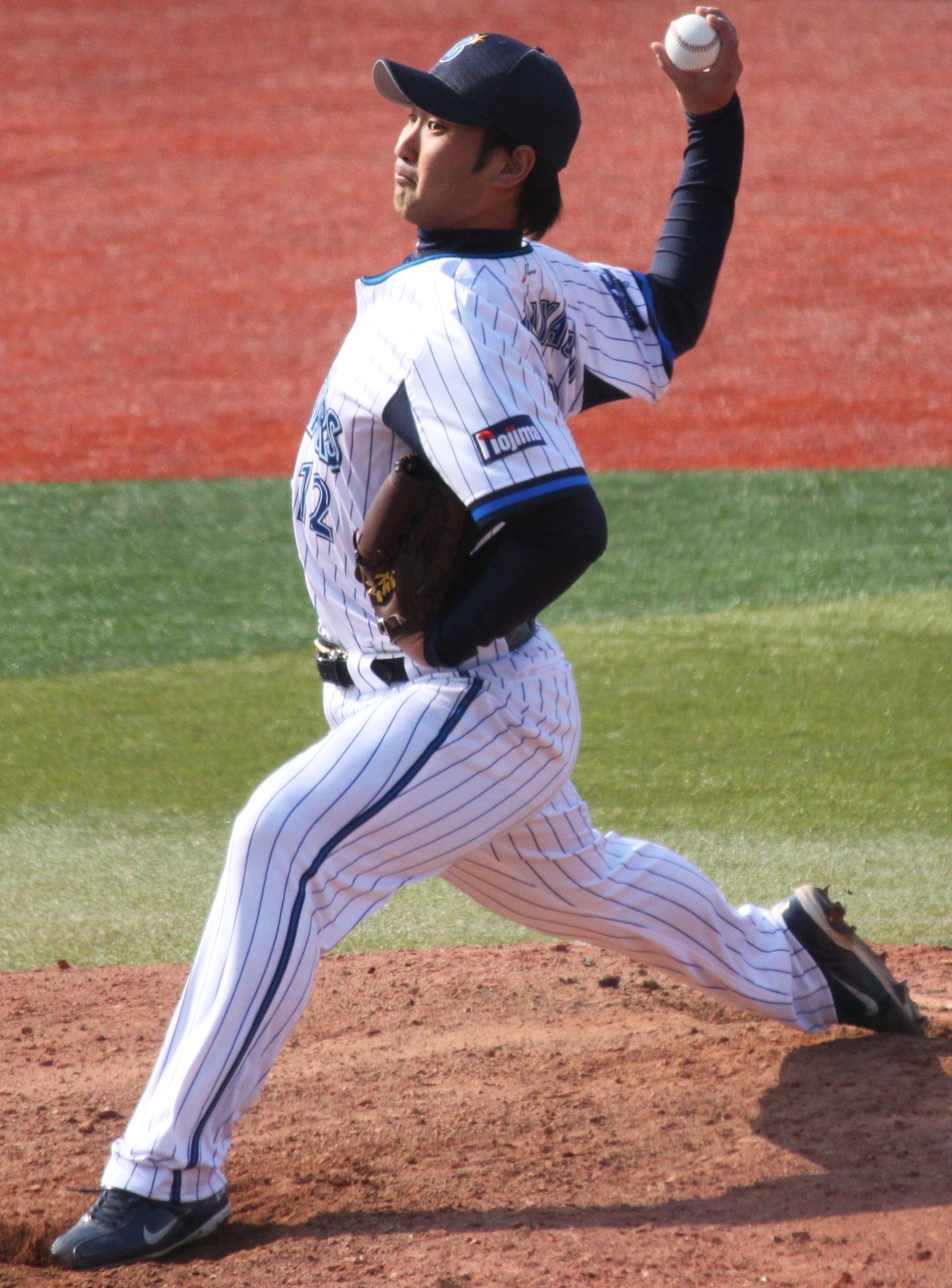 20130317 Hirosi Kobayasi, pitcher of the Yokohama DeNA BayStars, at Yokohama Stadium.JPG