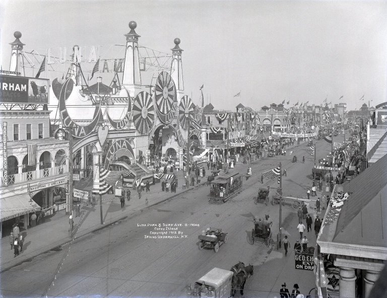 File:Brooklyn Museum - Luna Park and Surf Avenue, Coney Island - Irving Underhill - overall.jpg