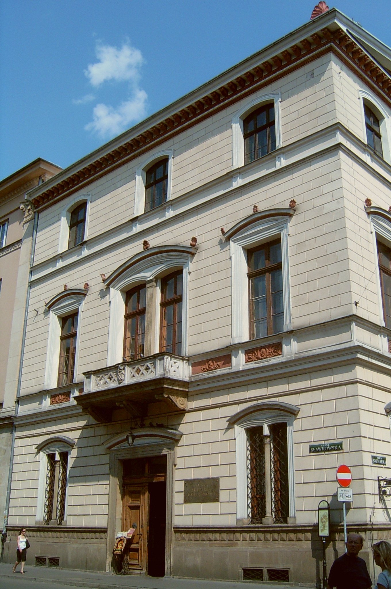 The seat of the Polish Academy of Arts and Sciences in Kraków at 17 Sławkowska Street