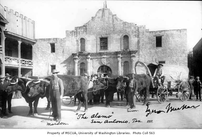 File:Ezra Meeker at The Alamo, San Antonio, Texas, 1911 (PORTRAITS 221).jpg