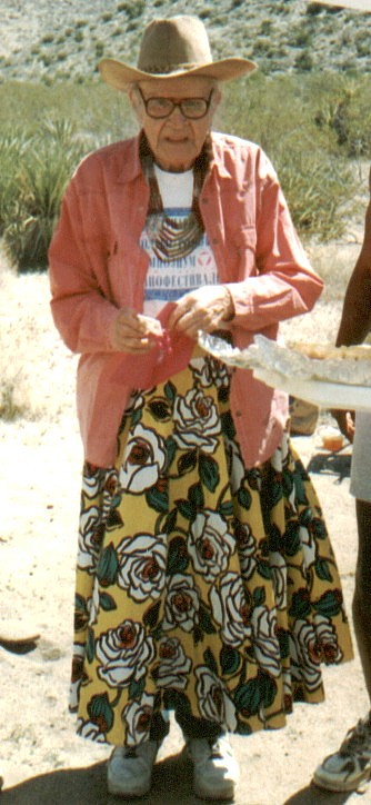 Harry Hay, April 1996, [[Anza-Borrego Desert]], Radical Faeries Campout