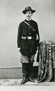 Portrait de James T. Bates lors de son passage au sein de l'armée de l'Union