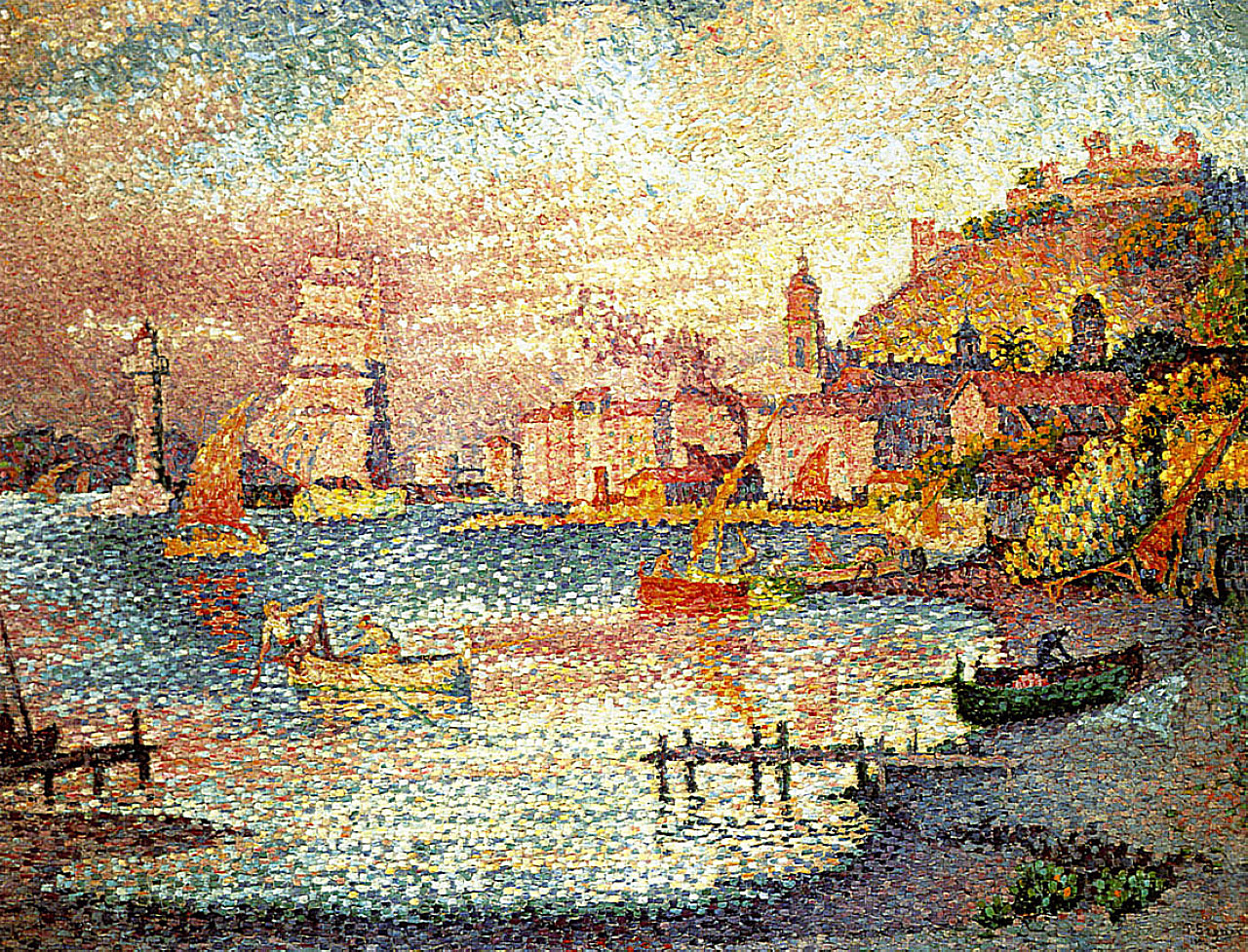 Resultado de imagen de The Port of Saint-Tropez" by Paul Signac     (1901)