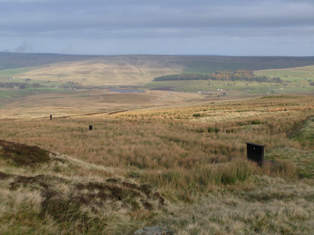 File:Line of grouse butts on Middlehope Moor - geograph.org.uk - 604433.jpg