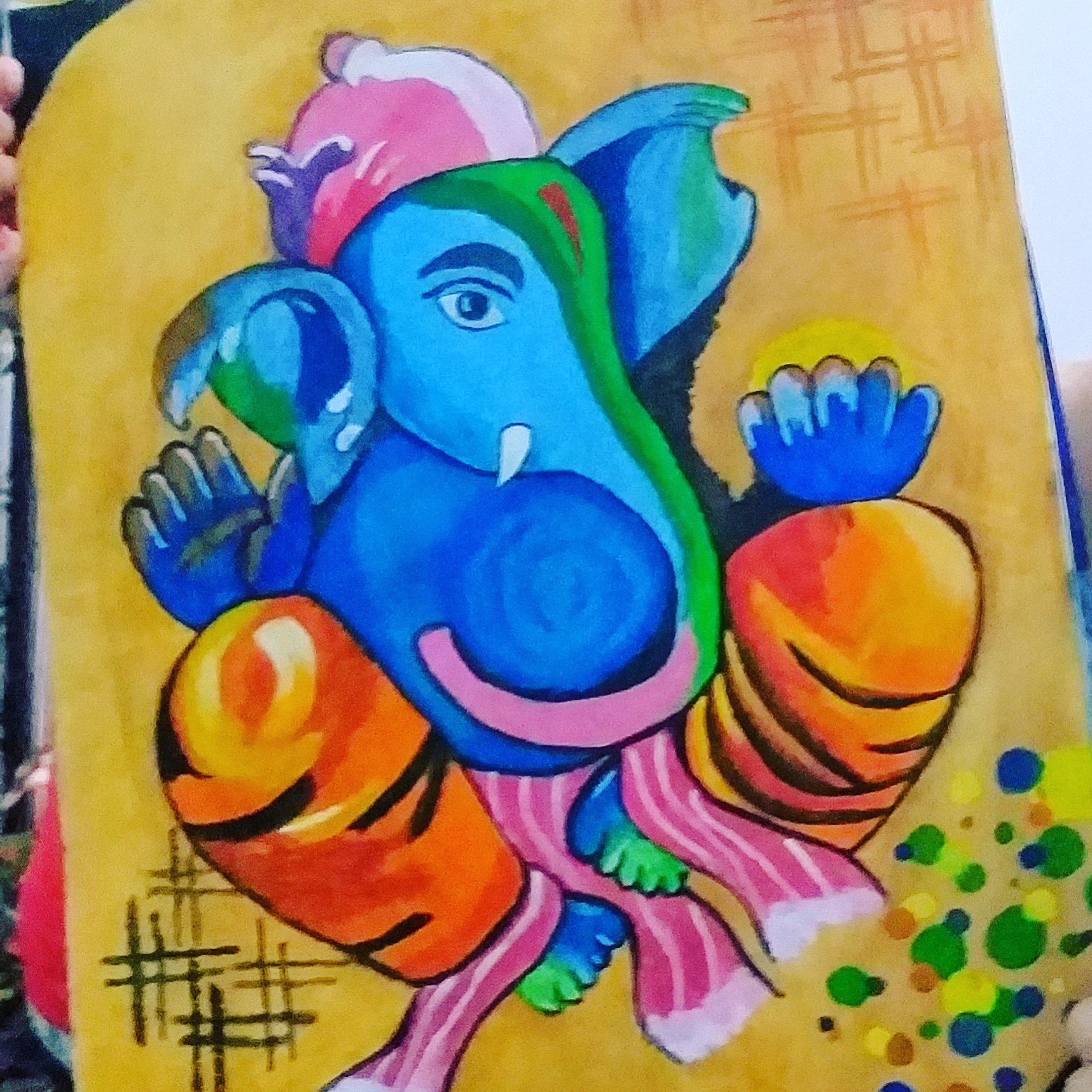 Ganpati bappa with lord shiva - A3 Poster - Frankly Wearing