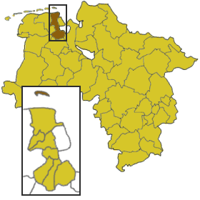 Map Wangerooge in Friesland.png