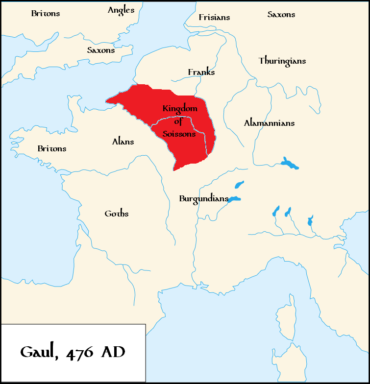 The Kingdom of Soissons in 476[1]