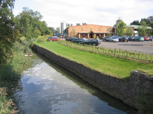 River Ivel and Mill Shop, Holme, Beds - geograph.org.uk - 52448