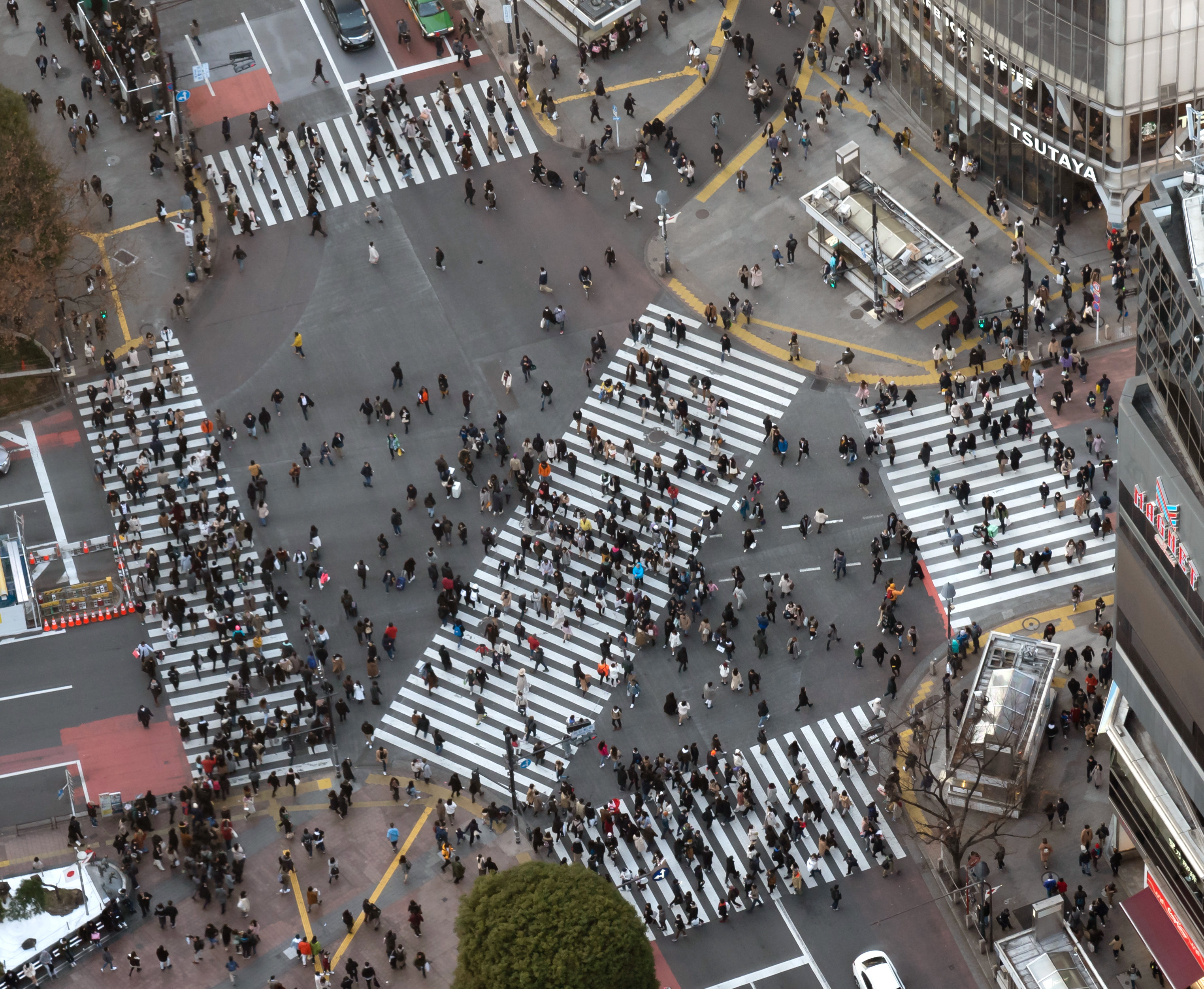 pedestrian crossing intersection