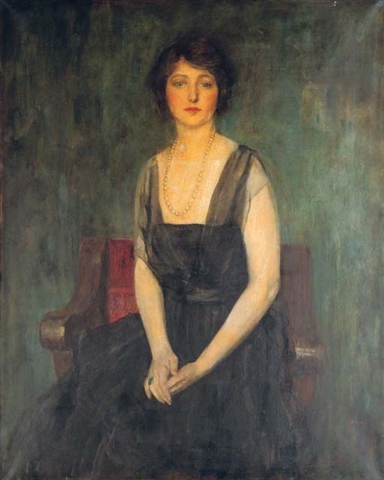 File:Ambrose McEvoy - Portrait of Dorothy Duveen seated on a red chair.jpg